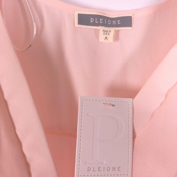 NWT Pleione Womens Medium Pink V-Neck Sleevelss Pajama Top Blouse - Picture 2 of 6